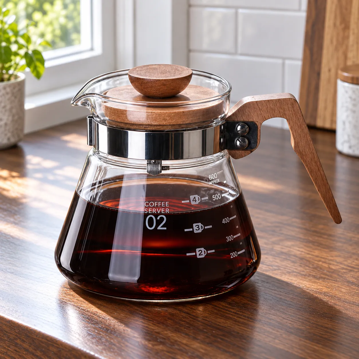 Glass Coffee Server, Clear glass · 600 ml: alternate view of the selected item