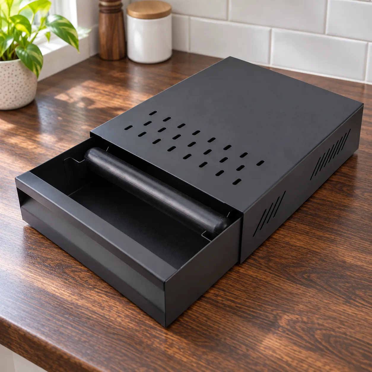 Espresso Knock Drawer, Black: alternate view of the selected item